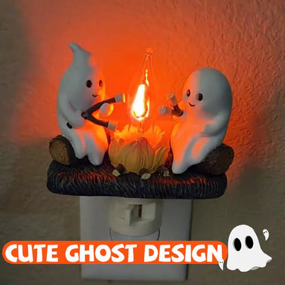 👻Halloween Sale 50% OFF - ✨🔥2024 Ghost Campfire Flickering Nightlight