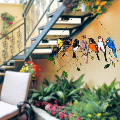 Last Day 70% OFF 🐦The Best Gift-Birds Stained  Window  Panel Hangings🎁