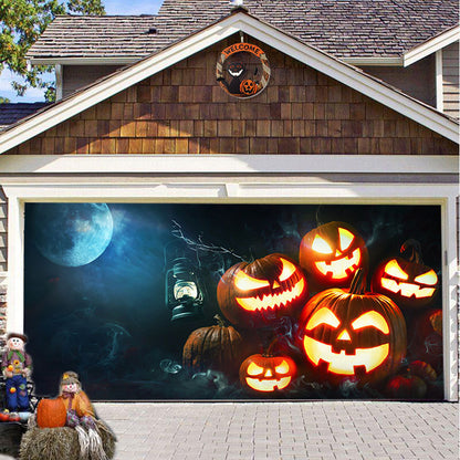 Halloween&Christmas 2024 Garage Door Decoration