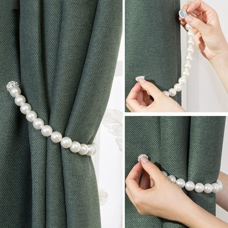 2 Pack of Pearl Curtain Tiebacks