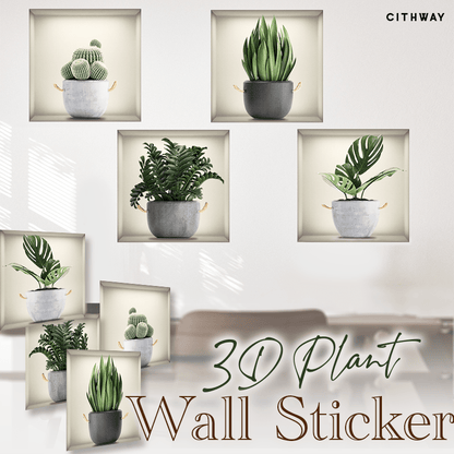 Cithway™ Self-Adhesive 3D Plant Wall Stickers