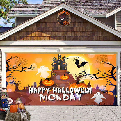 Halloween&Christmas 2024 Garage Door Decoration