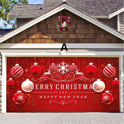 Halloween&Christmas 2024 Garage Door Decoration