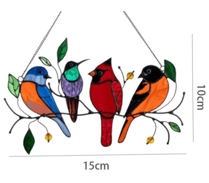 Last Day 70% OFF 🐦The Best Gift-Birds Stained  Window  Panel Hangings🎁