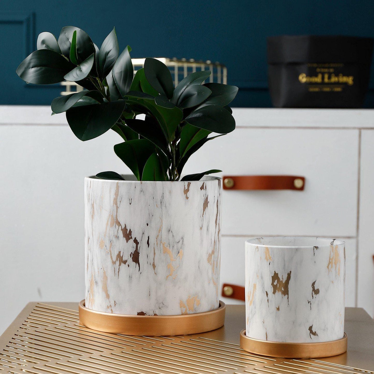 Golden Maze Flower Pots Collection