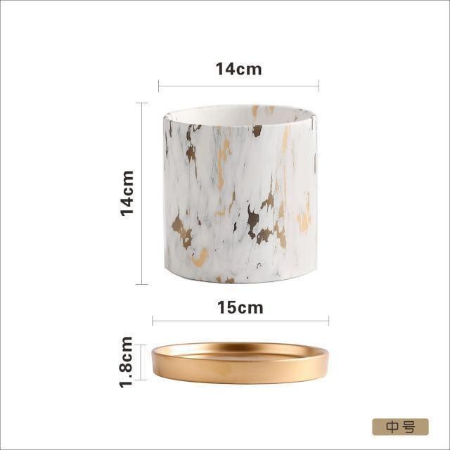 Golden Maze Flower Pots Collection