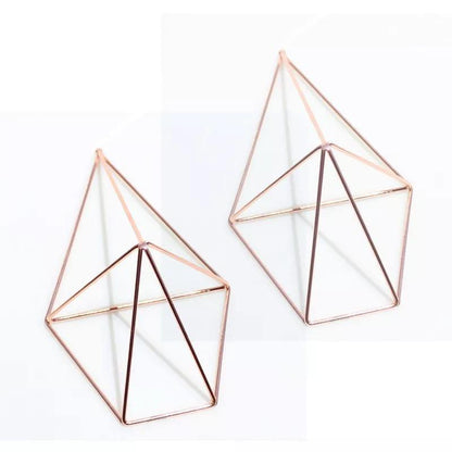 2-Piece Geometric Wall-Mounted Air Plant Hangers