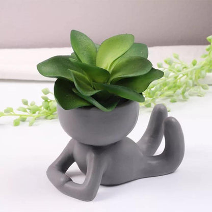 Little Human Ceramic Succulent Planter