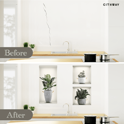 Cithway™ Self-Adhesive 3D Plant Wall Stickers