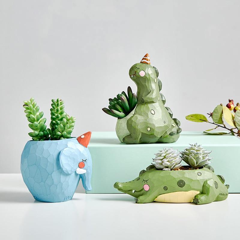 Cartoon Animal Succulent Planter