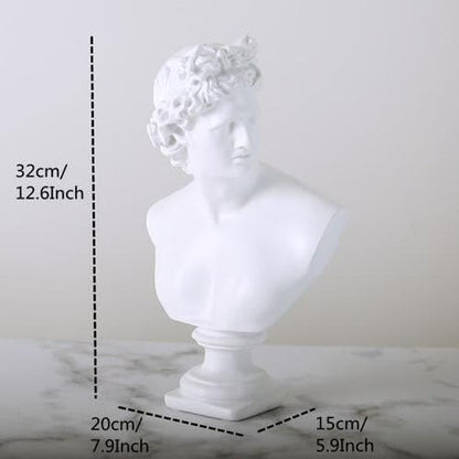 Classic Greek Bust Statuette