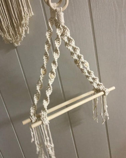 Macrame Paper Towel Holder