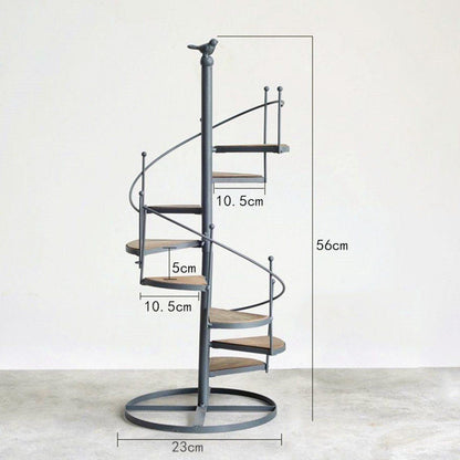 Spiral Staircase Iron Plant Stand