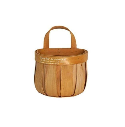 Parisian Wooden Planter Storage Basket