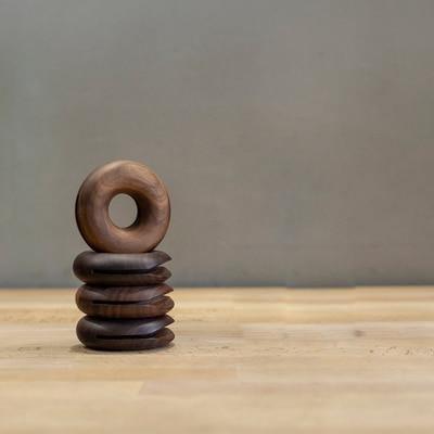 Wooden Doughnut Bag Clip