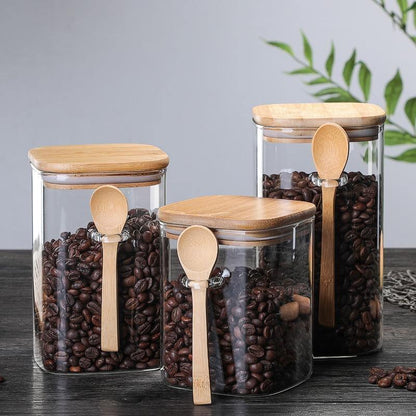 Bamboo & Glass Storage Containers