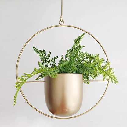 Halo Metal Hanging Planter