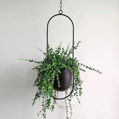 Halo Metal Hanging Planter