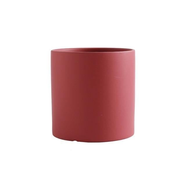 Colorful Classic Round Ceramic Pot Planter