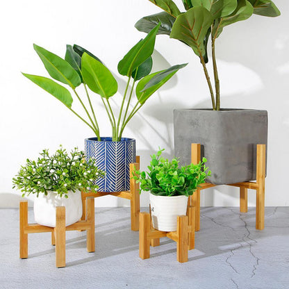 Genuine Bamboo Wooden Plant Stand