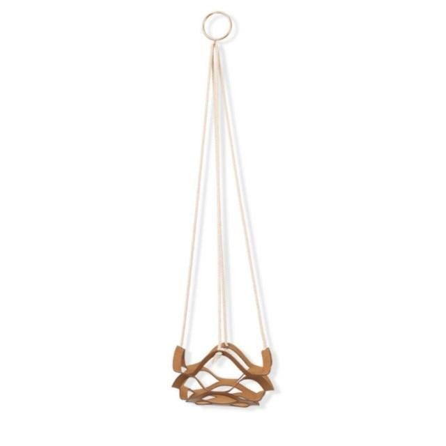 Vegan Leather and Rope Plant Hanger