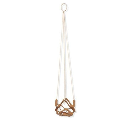 Vegan Leather and Rope Plant Hanger