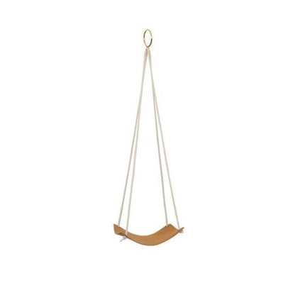 Vegan Leather and Rope Plant Hanger