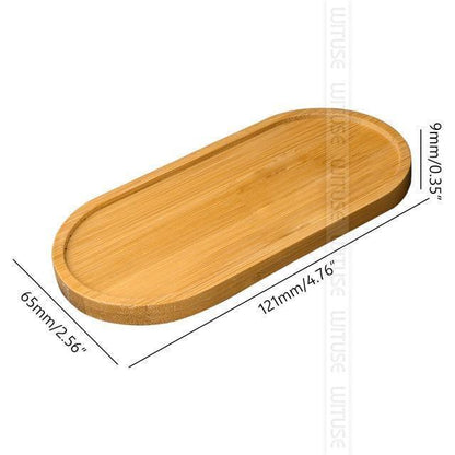 Natural Bamboo Planter Saucer Trays