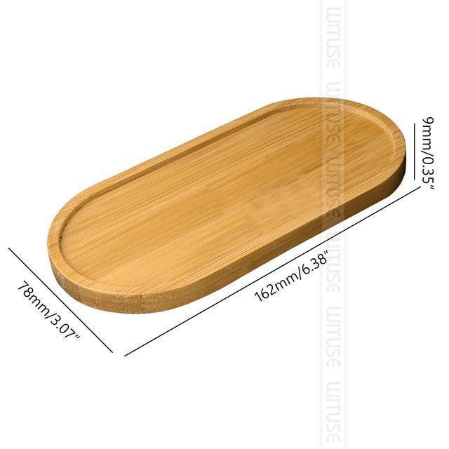 Natural Bamboo Planter Saucer Trays