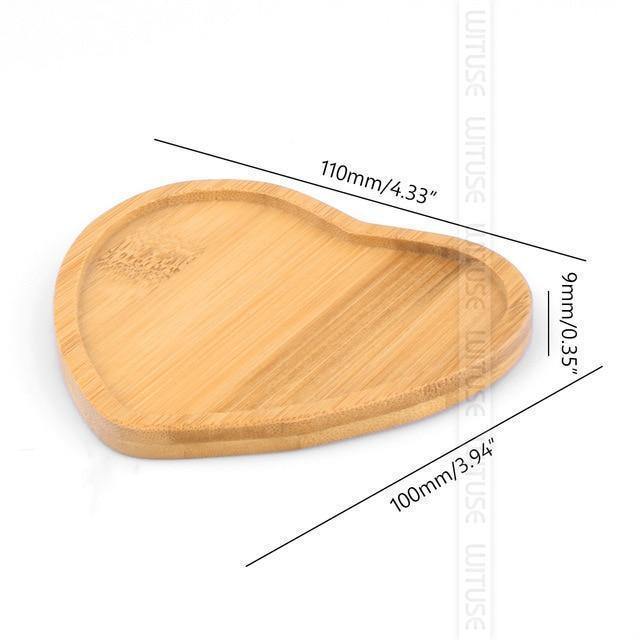 Natural Bamboo Planter Saucer Trays