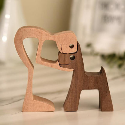 Man's Best Friend Wooden Figurines