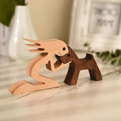 Man's Best Friend Wooden Figurines