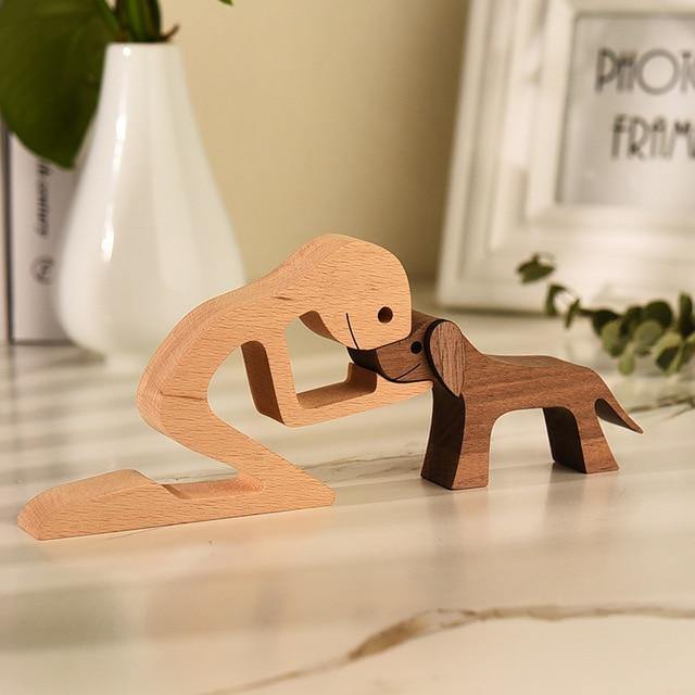 Man's Best Friend Wooden Figurines