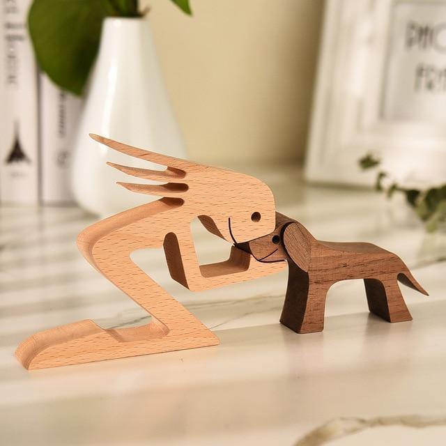 Man's Best Friend Wooden Figurines