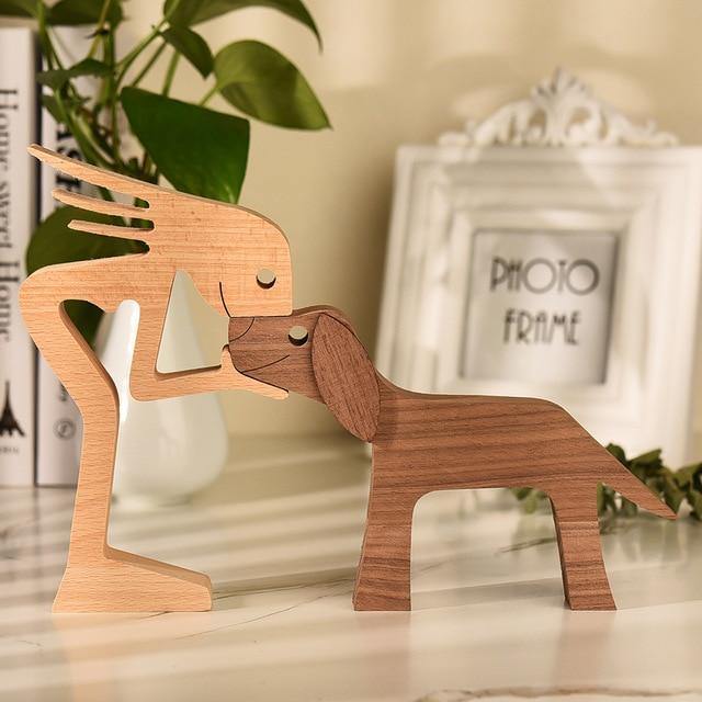 Man's Best Friend Wooden Figurines