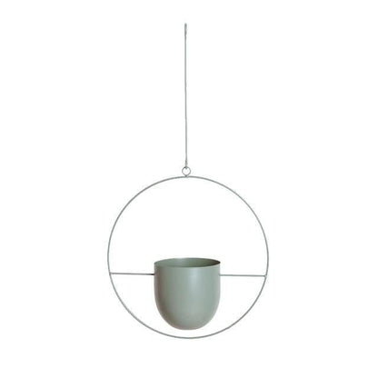 Halo Metal Hanging Planter