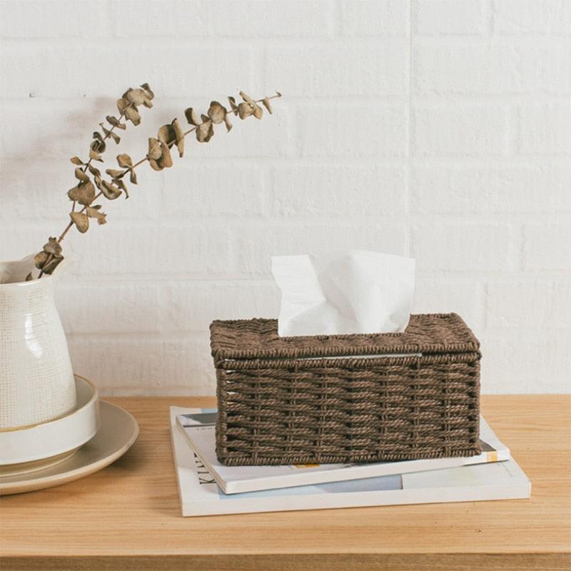 Rattan Tissue Box