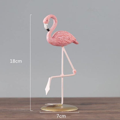 Tropical Flamingo Figurines