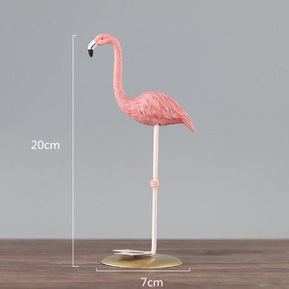 Tropical Flamingo Figurines