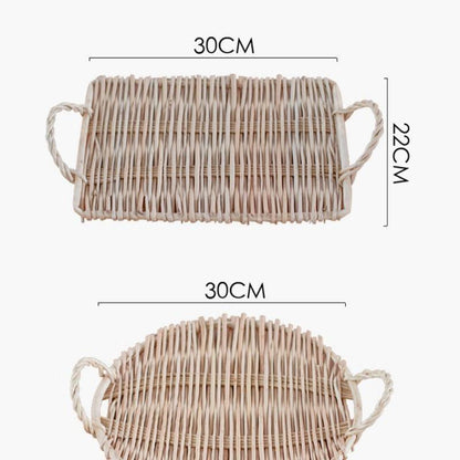 Woven Rattan Serving Tray