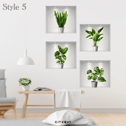 Cithway™ Self-Adhesive 3D Plant Wall Stickers